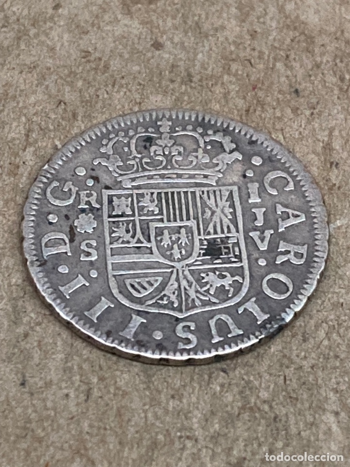 Monedas de Espa&ntilde;a: Moneda de plata Cararolus III 1761 - Foto 2