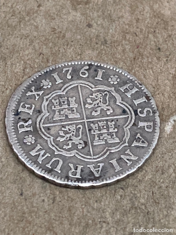 Monedas de Espa&ntilde;a: Moneda de plata Cararolus III 1761 - Foto 1