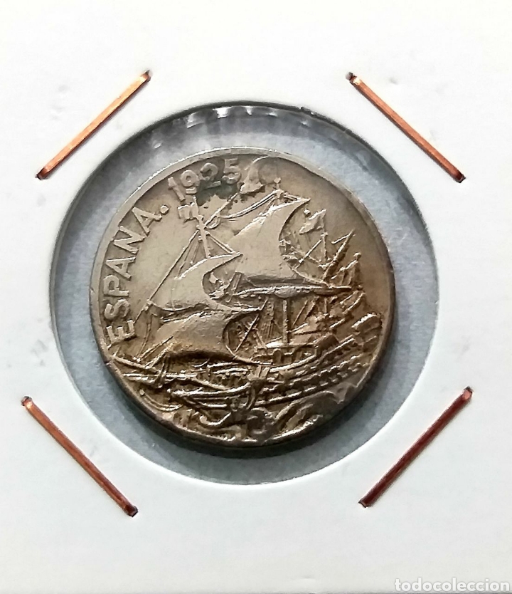 Monedas de Espa&ntilde;a: 25 cent. 1925, Alfonso XIII - Foto 2