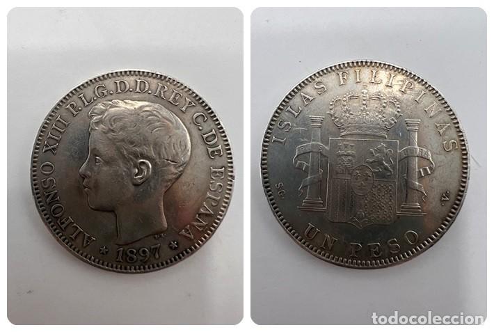 Monedas de España: MONEDA. FILIPINAS. ALFONSO XIII. 1 PESO. 25 GR. 1897. VER FOTOS - Foto 1 - 294826523