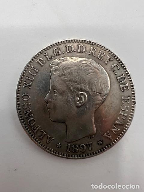 Monedas de España: MONEDA. FILIPINAS. ALFONSO XIII. 1 PESO. 25 GR. 1897. VER FOTOS - Foto 2 - 294826523