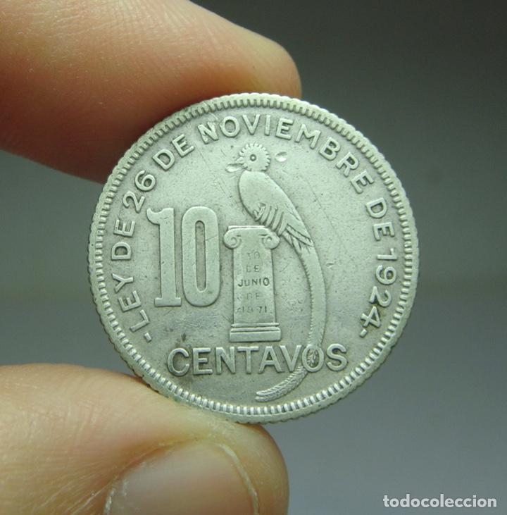 Monedas de Espa&ntilde;a: 10 Centavos. Plata. Guatemala 1934. - Foto 1