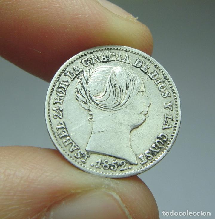 Monedas de Espa&ntilde;a: 1 Real. Plata. Isabel II. Sevilla - 1852 - Foto 1