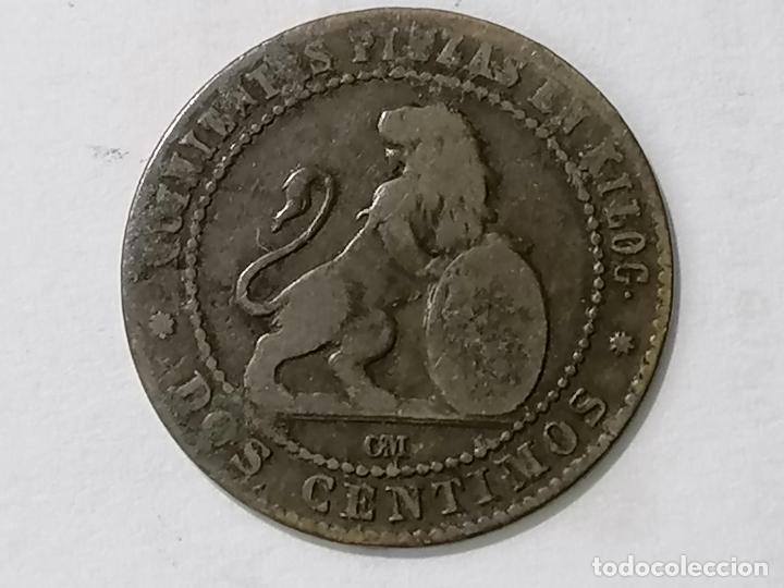 Monedas de Espa&ntilde;a: MONEDA DOS CENTIMOS 1870, GOBIERNO PROVISIONAL - Foto 2