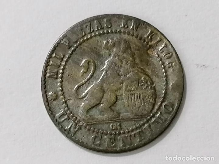 Monedas de Espa&ntilde;a: MONEDA UN CENTIMO 1870, GOBIERNO PROVISIONAL - Foto 2