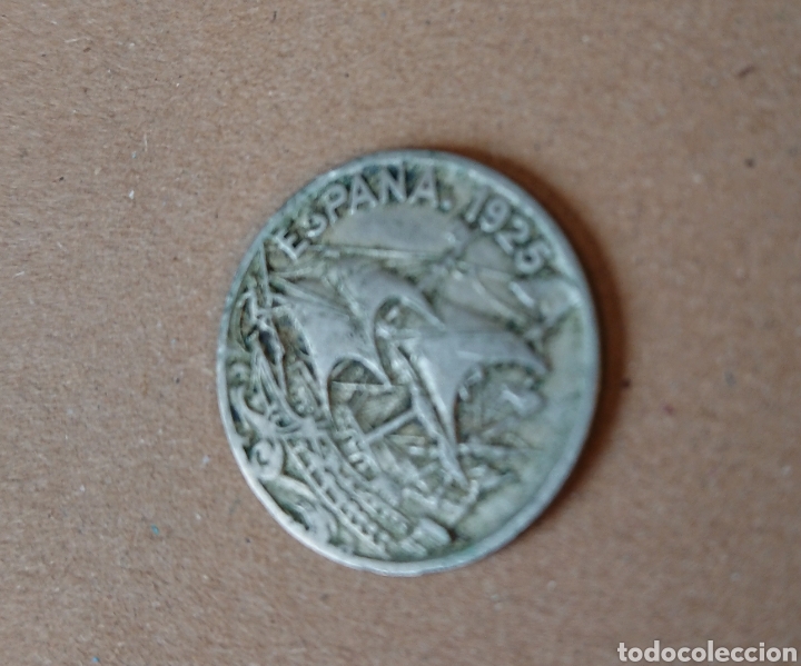 Monedas de Espa&ntilde;a: Moneda de 25 Centimos 1925 PCS. MBC - Foto 2