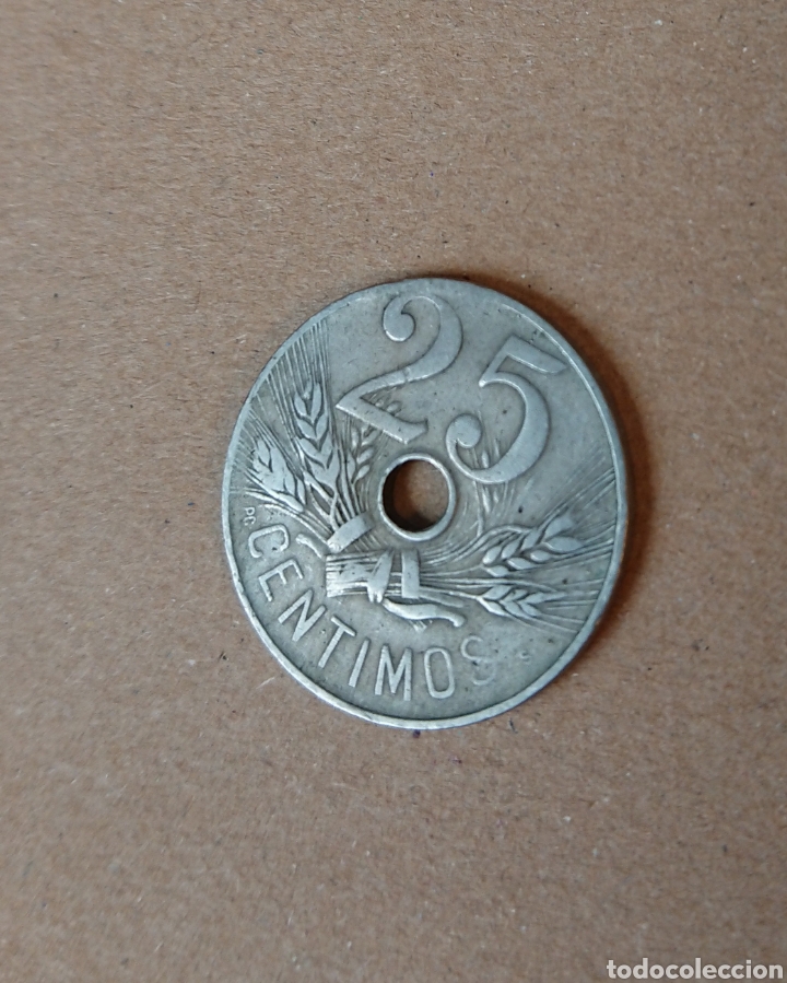 Monedas de Espa&ntilde;a: Moneda de 25 Centimos 1927 PCS - Foto 1