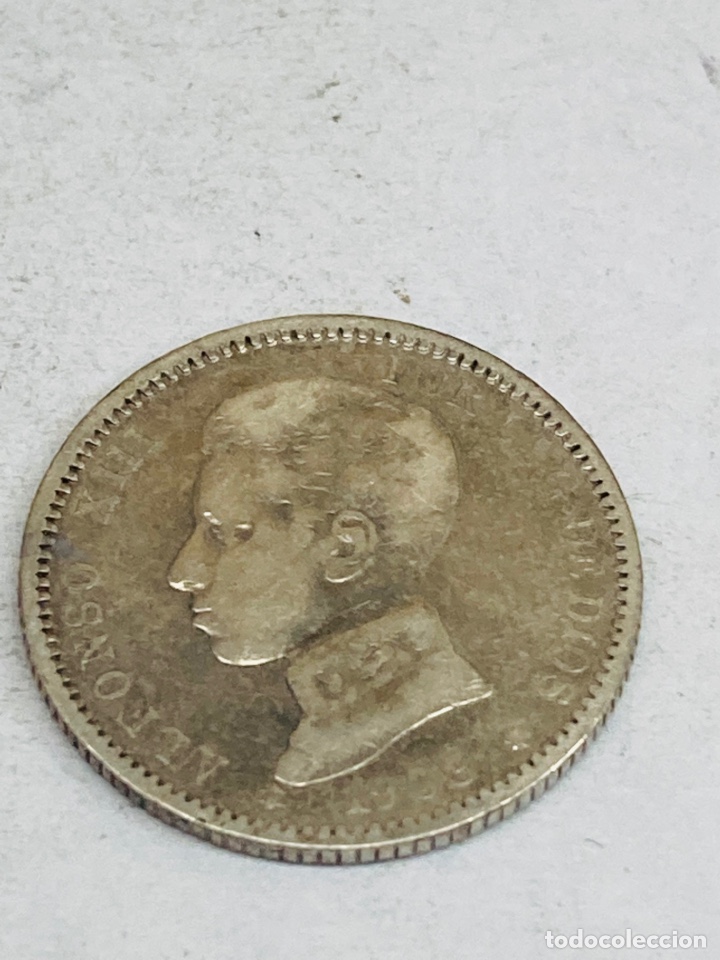 Monedas de Espa&ntilde;a: Moneda de plata una peseta 1903 - Foto 1