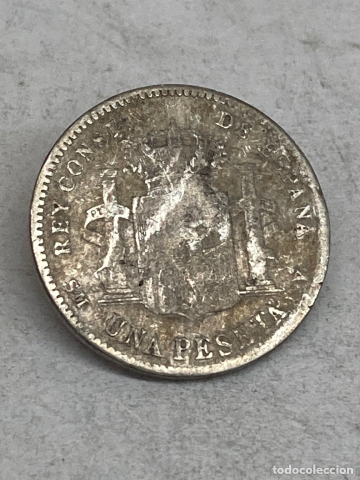 Monedas de Espa&ntilde;a: Moneda de plata una peseta - Foto 1