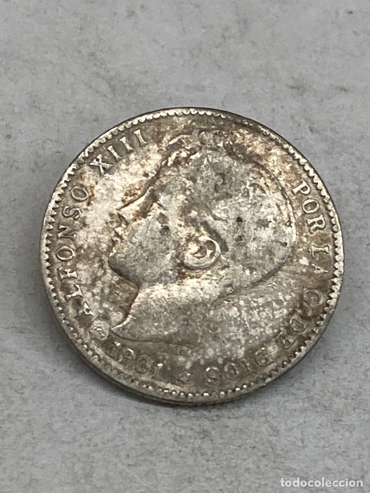 Monedas de Espa&ntilde;a: Moneda de plata Una peseta 1901 - Foto 1
