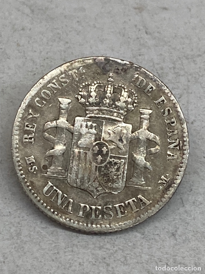 Monedas de Espa&ntilde;a: Moneda de plata una peseta 1882 - Foto 2