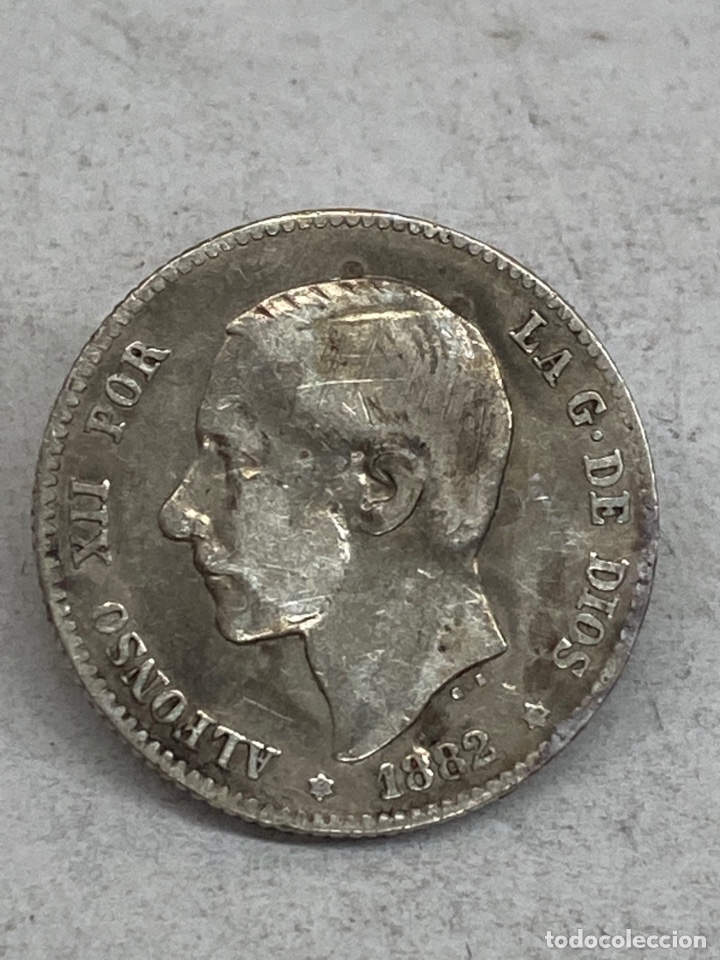 Monedas de Espa&ntilde;a: Moneda de plata una peseta 1882 - Foto 1