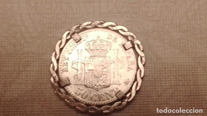 Monedas de Espa&ntilde;a: Moneda 50 centimos Alfonso XII - Foto 2