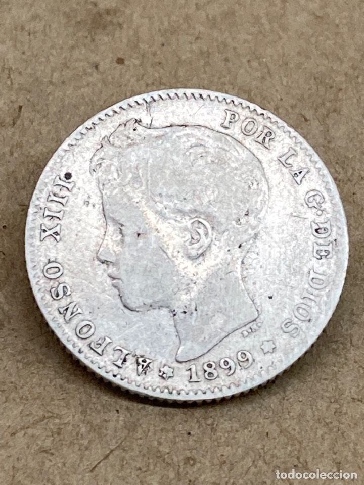 Monedas de Espa&ntilde;a: Moneda de plata una peseta 1899 - Foto 1