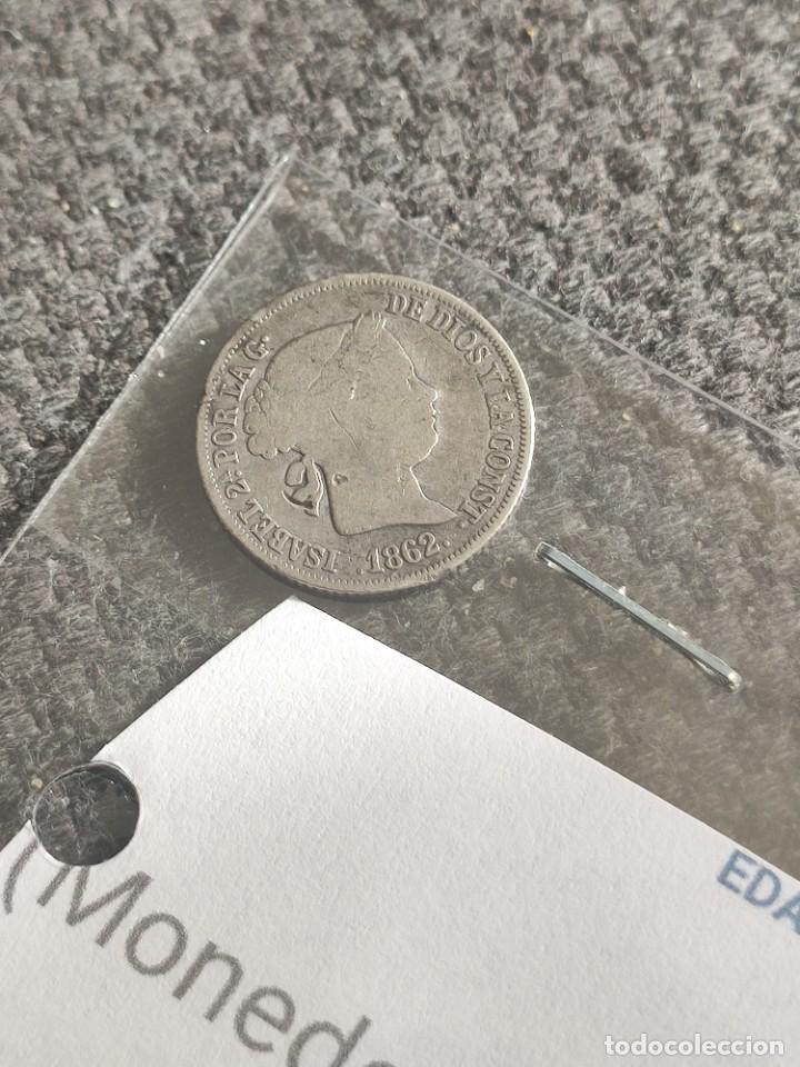 Monedas de Espa&ntilde;a: 2 reales 1862 Isabel II - Foto 1