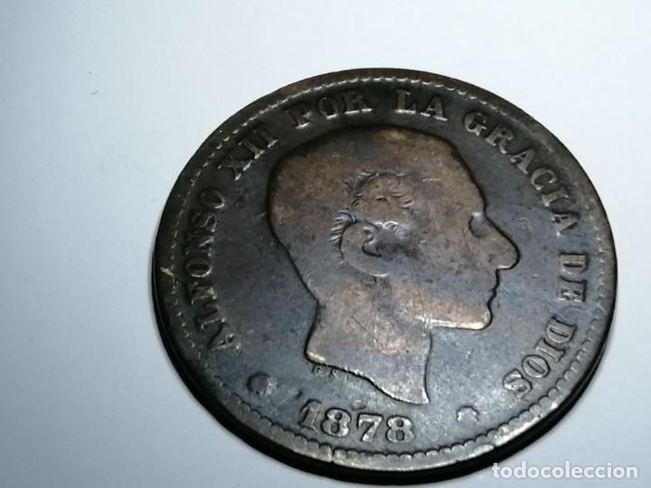 Monedas de Espa&ntilde;a: ALFONSO XII. 5 c&eacute;ntimos. 1878. MBC - Foto 1