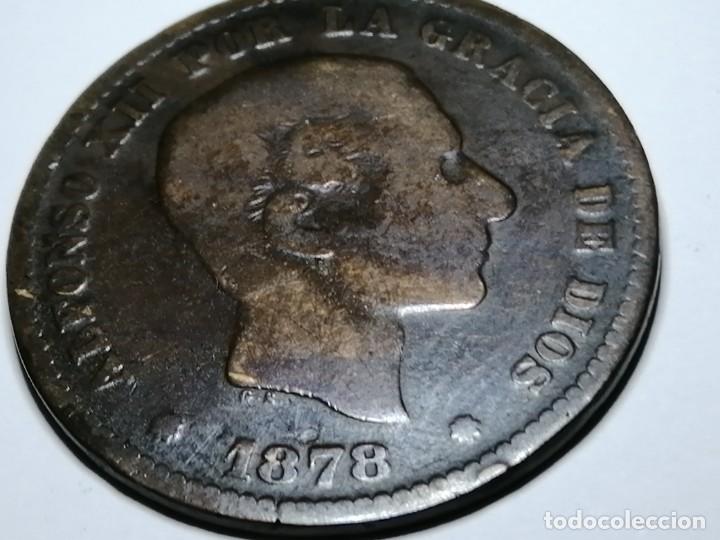 Monedas de Espa&ntilde;a: ALFONSO XII. 5 c&eacute;ntimos. 1878. MBC - Foto 6