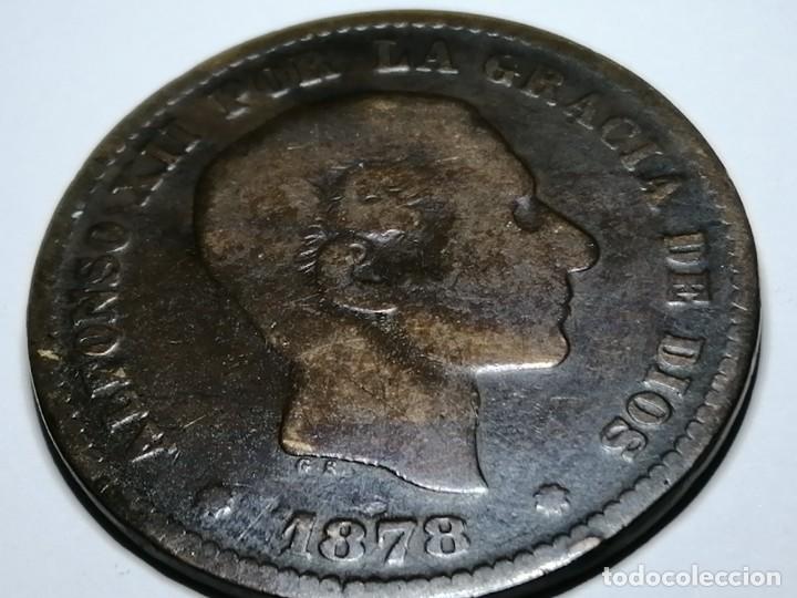 Monedas de Espa&ntilde;a: ALFONSO XII. 5 c&eacute;ntimos. 1878. MBC - Foto 7