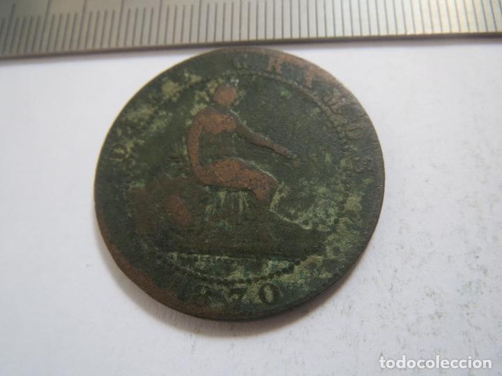 Monedas de Espa&ntilde;a: MONEDA 10 CENTIMOS 1870 (4) 10 GRAMOS 100 PIEZAS EL KILO - Foto 2