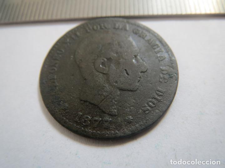 Monedas de Espa&ntilde;a: MONEDA 5 CENTIMOS 1877 (12) ALFONSO XII - Foto 1