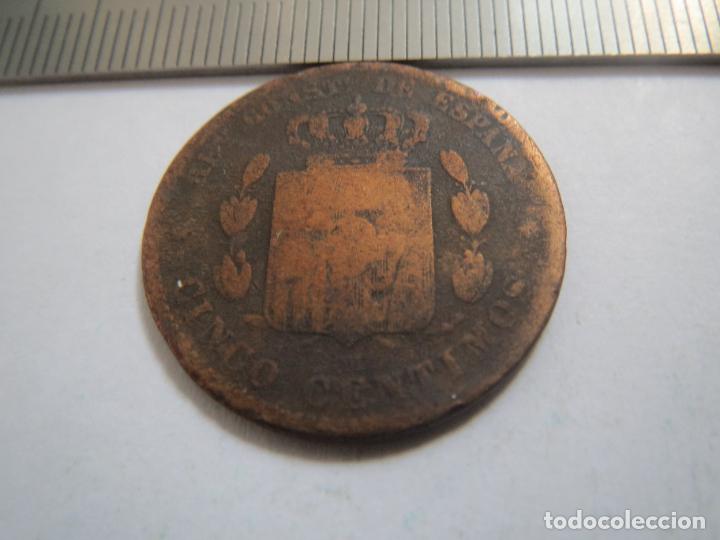 Monedas de Espa&ntilde;a: MONEDA 5 CENTIMOS 1877 (13) ALFONSO XII - Foto 2