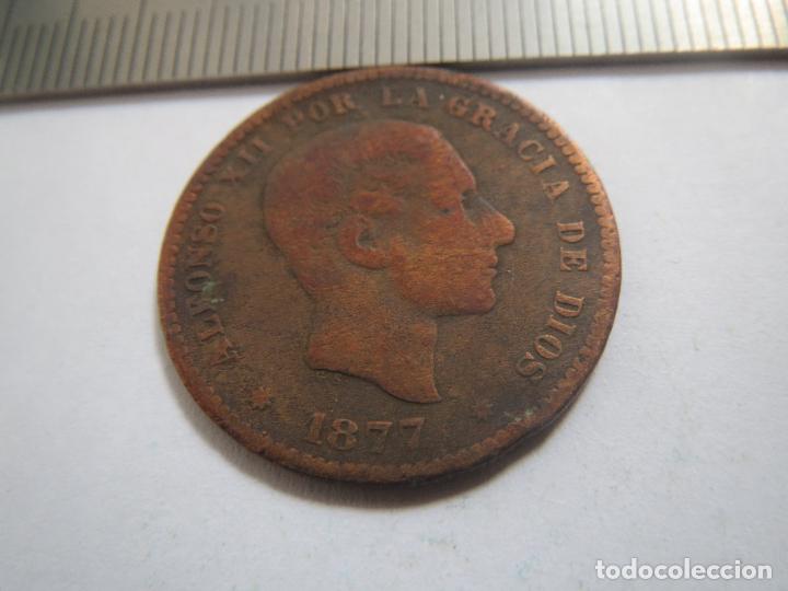 Monedas de Espa&ntilde;a: MONEDA 5 CENTIMOS 1877 (13) ALFONSO XII - Foto 1