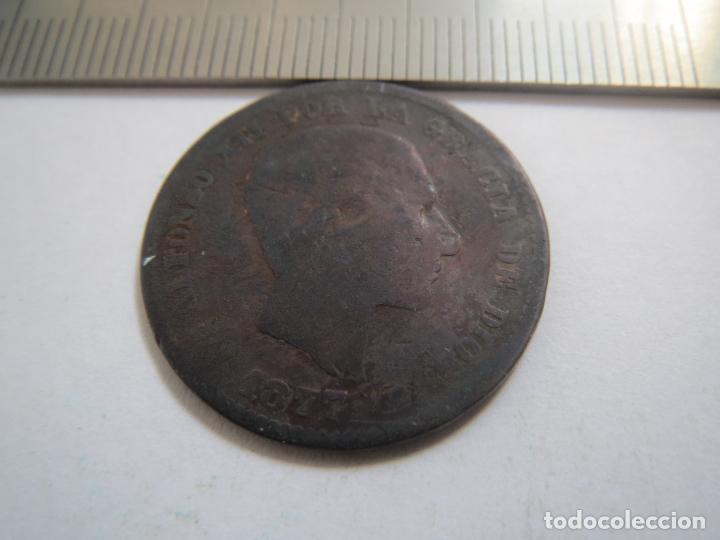 Monedas de Espa&ntilde;a: MONEDA 5 CENTIMOS 1877 (15) ALFONSO XII - Foto 1