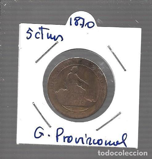 Monedas de Espa&ntilde;a: MONEDAS DE ESPA&Ntilde;A G, PROVISIONAL 1870 LA QUE VES - Foto 1