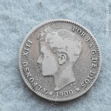 Monete da Spagna: ALFONSO XIII. 1 PESETA. AÑO 1900. PLATA. Lote 299532923