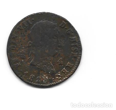 Monedas de Espa&ntilde;a: FERNANDO VII- 4 MARAVEDIS- 1829- SEGOVIA - Foto 1