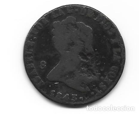 Monedas de Espa&ntilde;a: ISABEL II- 8 MARAVEDIS- 1843- SEGOVIA - Foto 1