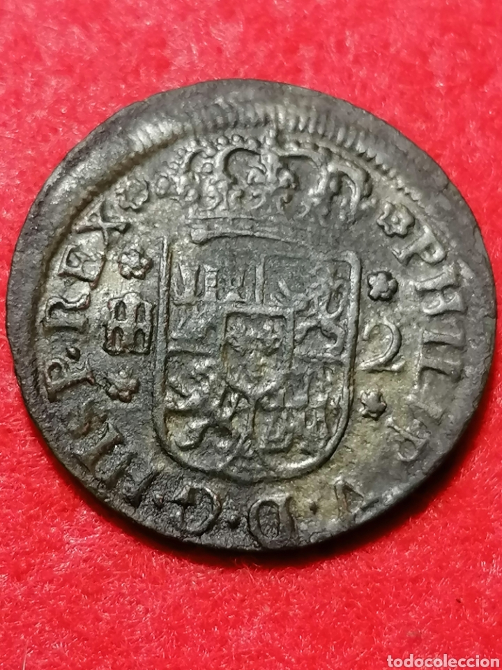 Monedas de España: Felipe V 1746 2 maravedis Segovia - Foto 2 - 300005953