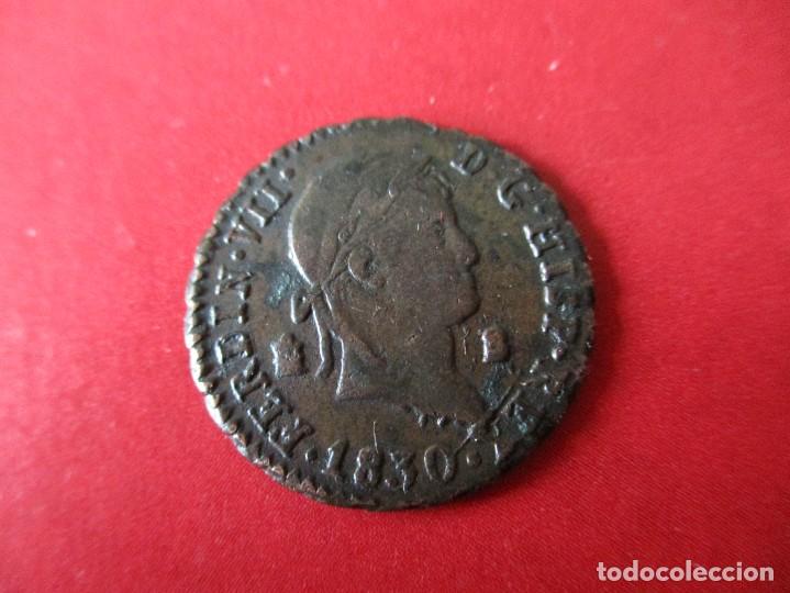 Monedas de Espa&ntilde;a: Fernando VII. 2 maravedies 1830 Segovia - Foto 1