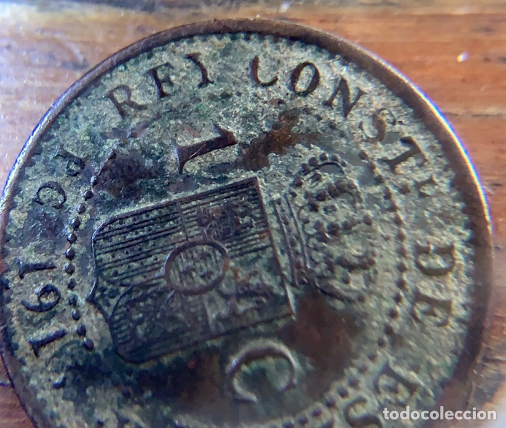 Monedas de Espa&ntilde;a: Moneda 1 Centimo 1913 ?? ERROR ACU&Ntilde;ACION. ALFONSO XIII - Foto 5