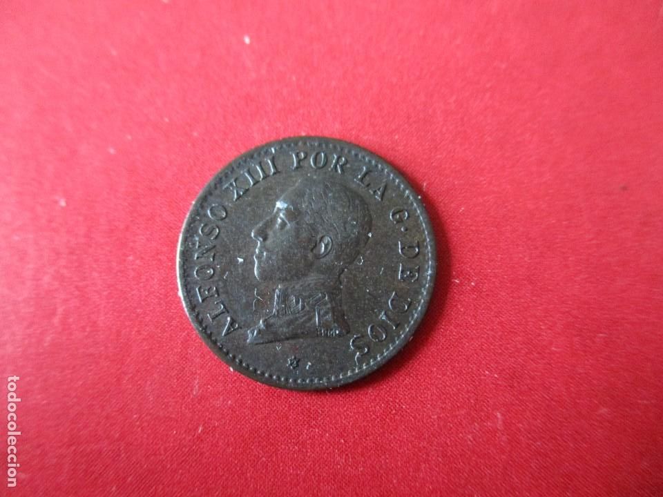 Monedas de Espa&ntilde;a: Alfonso XIII. 1 centimo de 1912 PCV - Foto 1