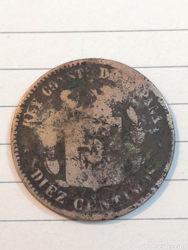 Monedas de Espa&ntilde;a: Espa&ntilde;a 1878 10 c&eacute;ntimos - Foto 2