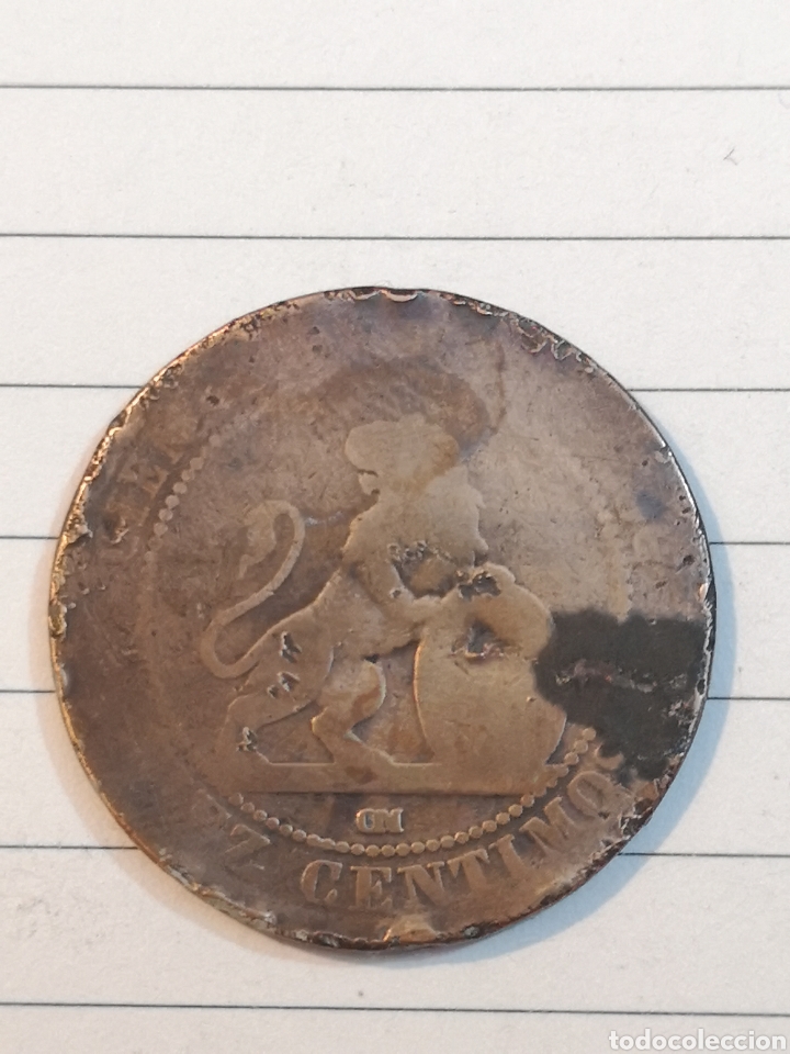 Monedas de Espa&ntilde;a: Espa&ntilde;a 1870 10 c&eacute;ntimos - Foto 2