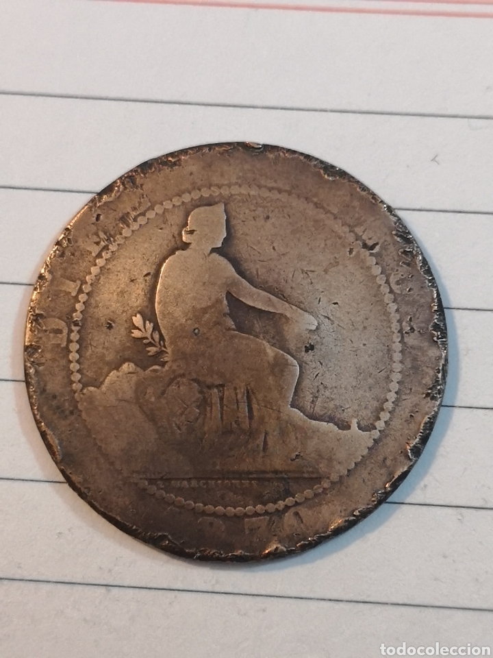 Monedas de Espa&ntilde;a: Espa&ntilde;a 1870 10 c&eacute;ntimos - Foto 1