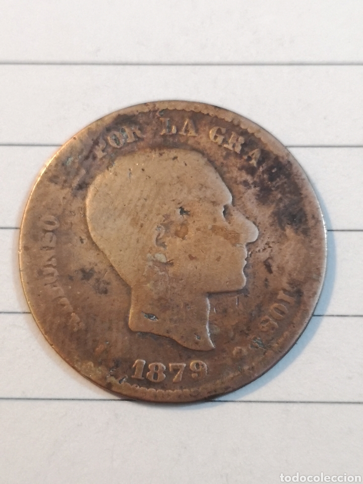 Monedas de Espa&ntilde;a: Espa&ntilde;a 1879 5 centimos - Foto 1