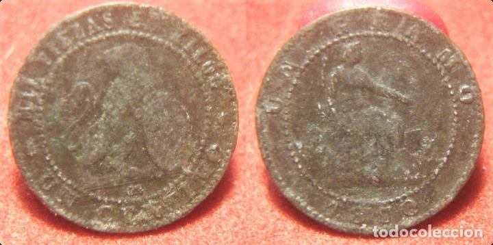 Monedas de Espa&ntilde;a: MONEDA DE GOBIERNO PROVISIONAL 1 CENTIMO 1870 - Foto 1
