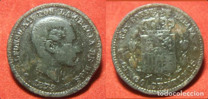 Monedas de Espa&ntilde;a: MONEDA DE 5 CENTIMOS DE ALFONSO XII 1879 - Foto 1