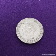 Monedas de España: MONEDA DE 50 CENTIMOS DE ALFONSO XIII. PLATA. 1900 *0-0. ESPAÑA. ORIGINAL. S/C.