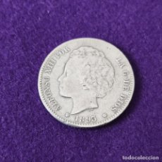 Monedas de España: MONEDA DE 1 PESETA DE ALFONSO XIII. PLATA. 1893 *18-93. ESPAÑA. ORIGINAL.
