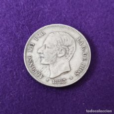 Monedas de España: MONEDA DE 2 PESETAS DE ALFONSO XII. PLATA. 1883 *1_-83. ESPAÑA. ORIGINAL.
