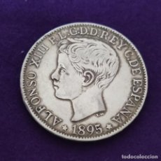 Monedas de España: MONEDA ESPAÑA. 1 PESO PUERTO RICO. ALFONSO XIII. 1895. PLATA. 25,12GR.. Lote 301013708
