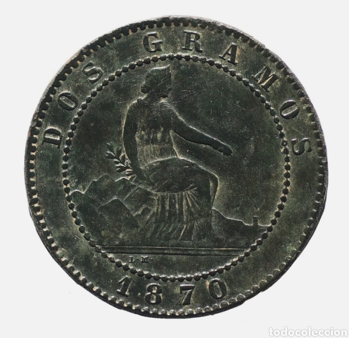 Monedas de Espa&ntilde;a: 2 CENTIMOS GOBIERNO PROVISIONAL 1870 - Foto 1