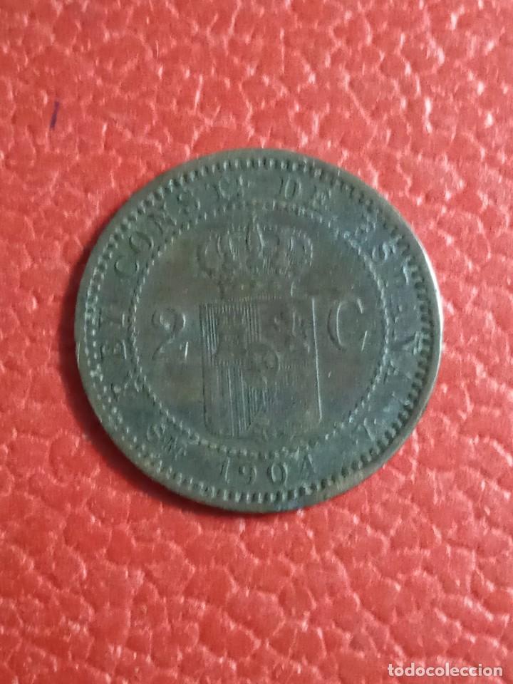 Monedas de Espa&ntilde;a: MONEDA ALFONSO XIII 1 CENTIMO A&Ntilde;O 1904. - Foto 2