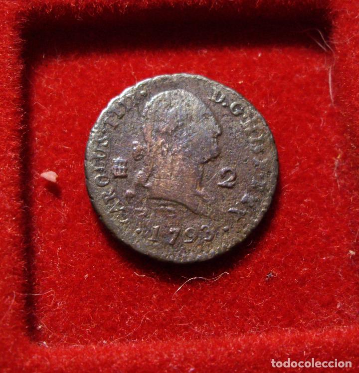 Monedas de Espa&ntilde;a: 2 MARAVEDIS - CARLOS IV - 1793 SEGOVIA - Foto 1