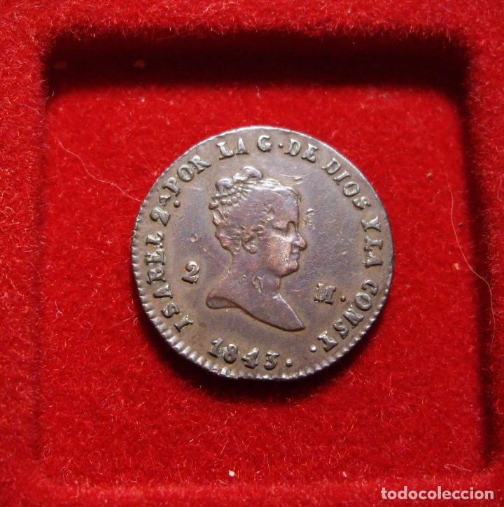 Monedas de Espa&ntilde;a: 2 MARAVEDIS - ISABEL II - 1843 - SEGOVIA - Foto 1