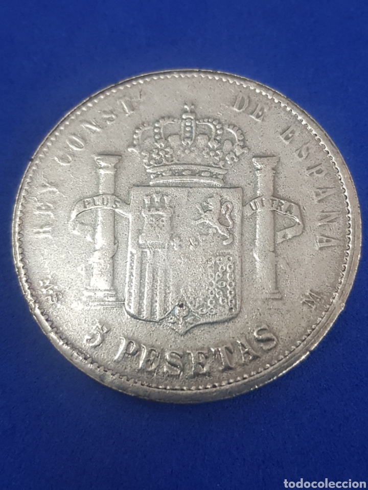 Monedas de Espa&ntilde;a: 5 pesetas , Alfonso XII, 1881 - Foto 2